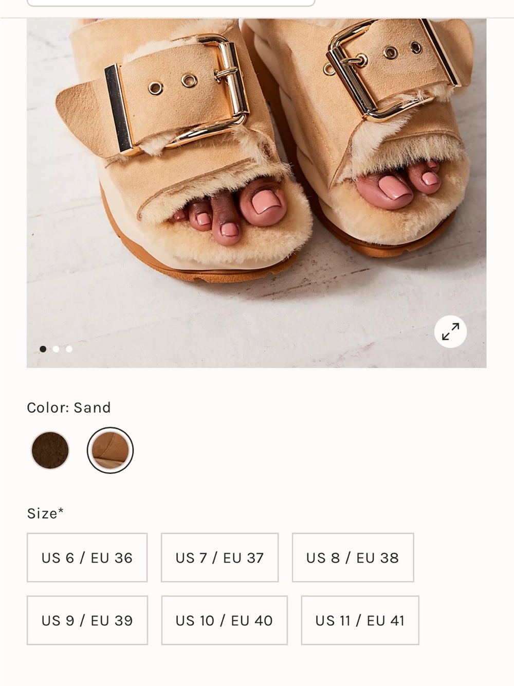 Free People Mellow 4 CCCES Shearling Slides - Picture 10 of 10